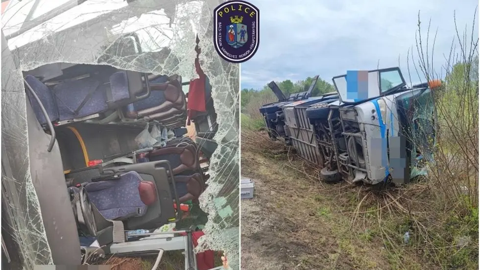 Prevrtanje autobusa_Mađarska_Kišhunkalaš_Foto police.hu-644e25917d48a.webp