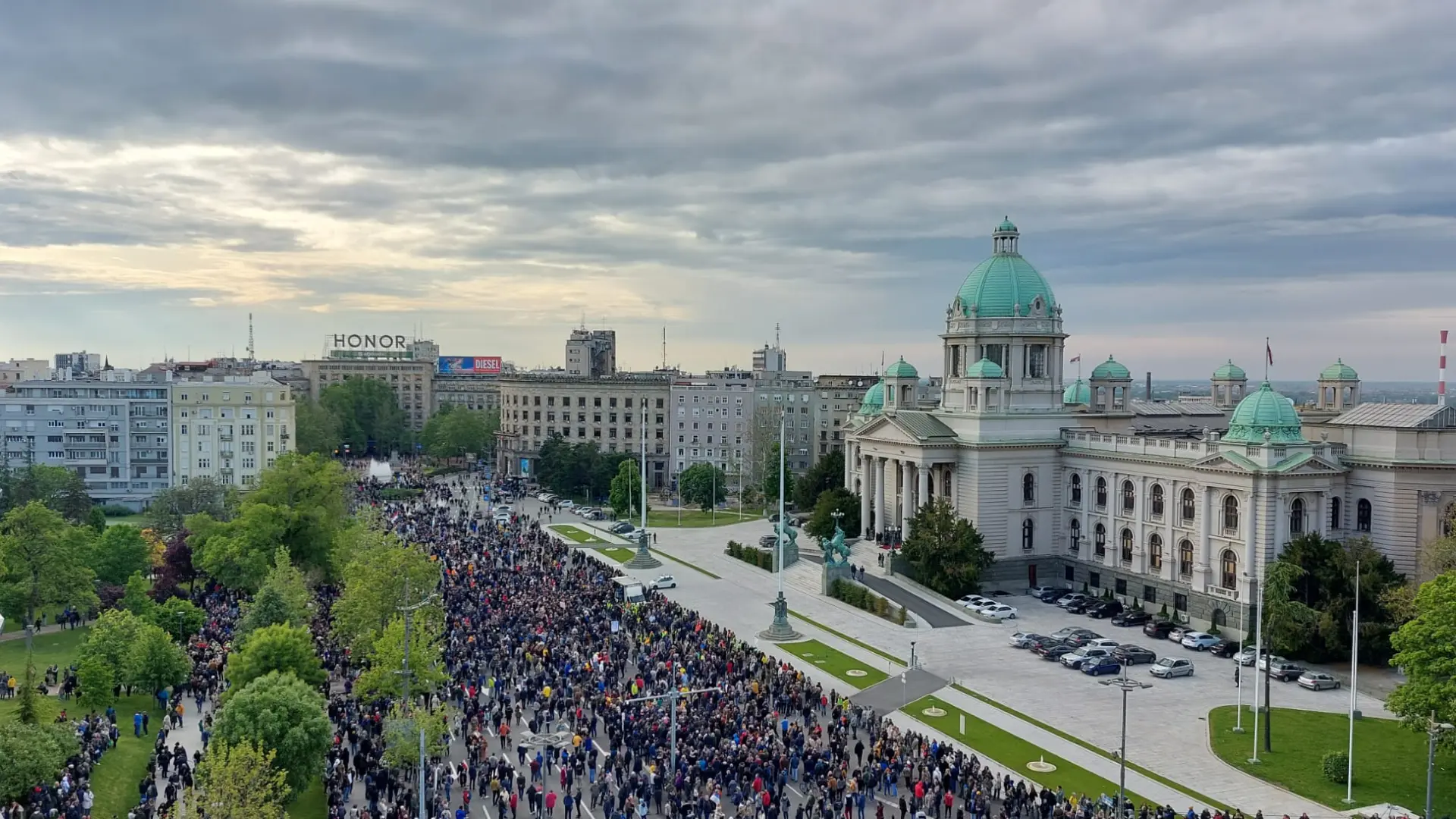 protest opozicije UNA TV-645e66890d300.webp