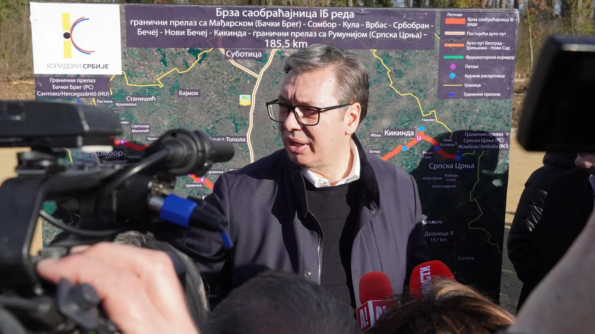 aleksandar vučić, osmeh vojvodine, brza saobračajnica bački breg-sremska rača, 26 dec 2023 - foto Tanjug Vladimir Šporčić-658aad2b7f018.webp