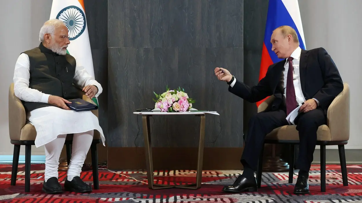 Narendra Modi, Vladimir Putin - 16 sept 2022 - profimedia-65a545337f8f1.webp