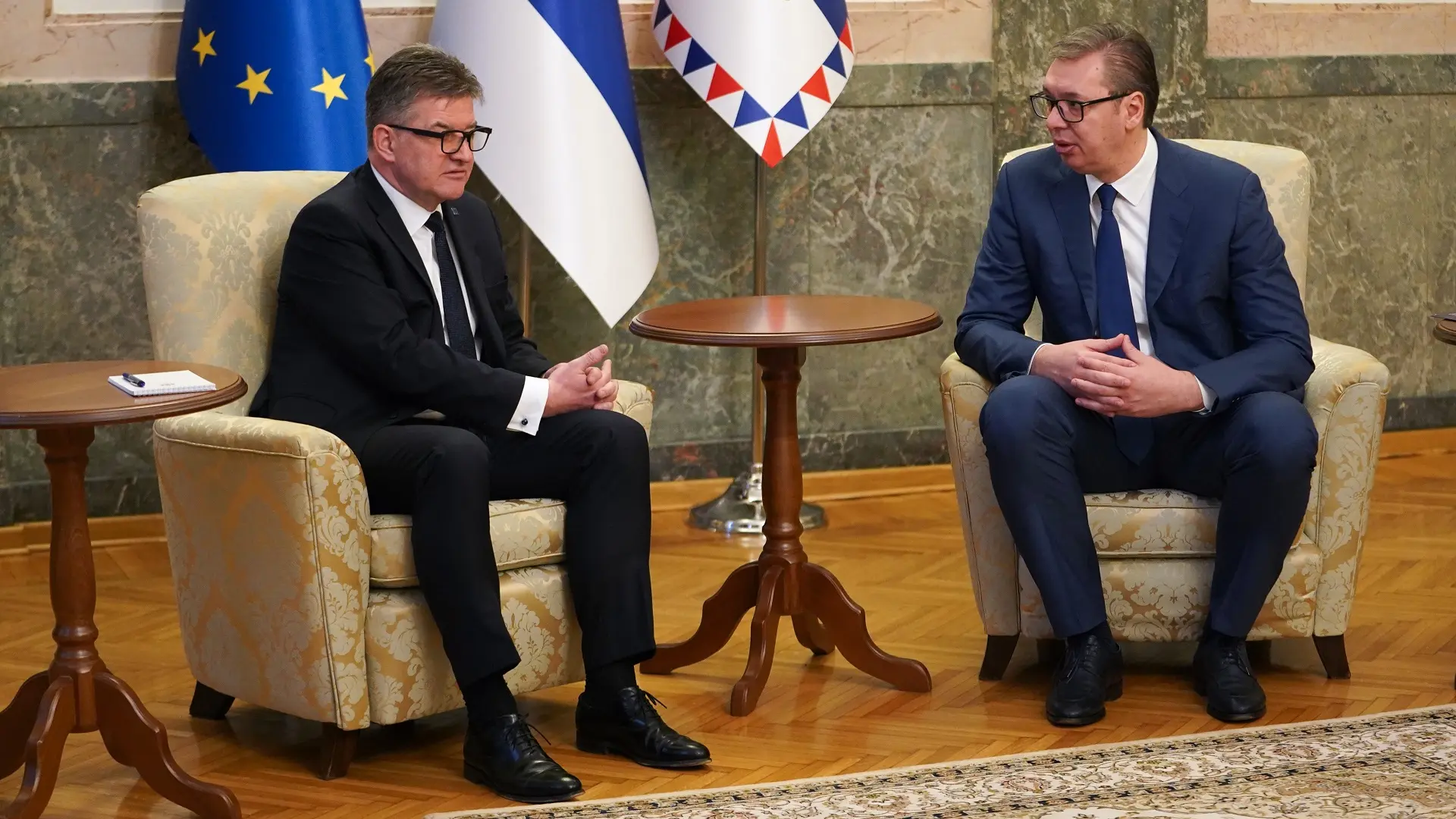 miroslav lajčak, aleksandar vučić - 29 jan 2024 - foto Tanjug Jadranka Ilić-65b7a460b7272.webp