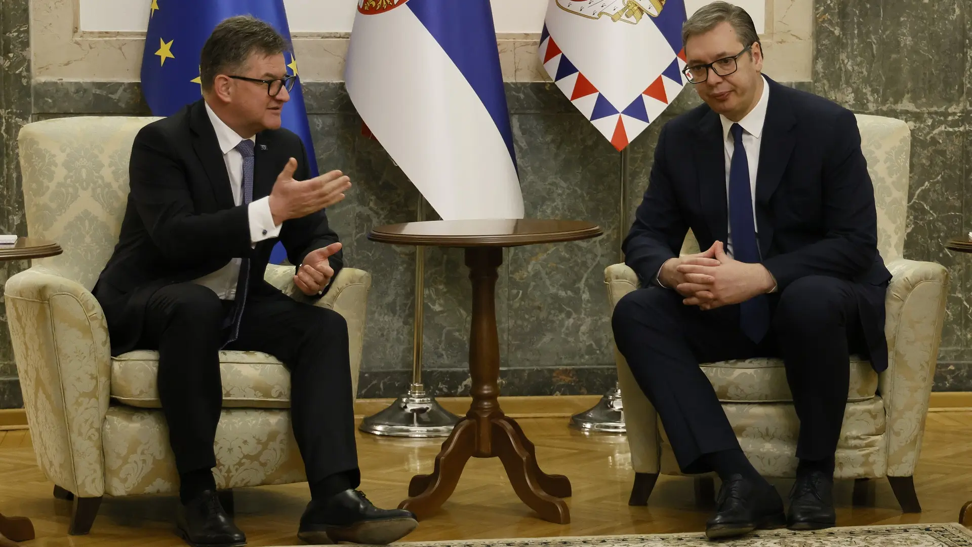 miroslav lajčak, aleksandar vučić - 15 mart 2024 - foto Tanjug Marko Đoković-65f490a3dbe12.webp