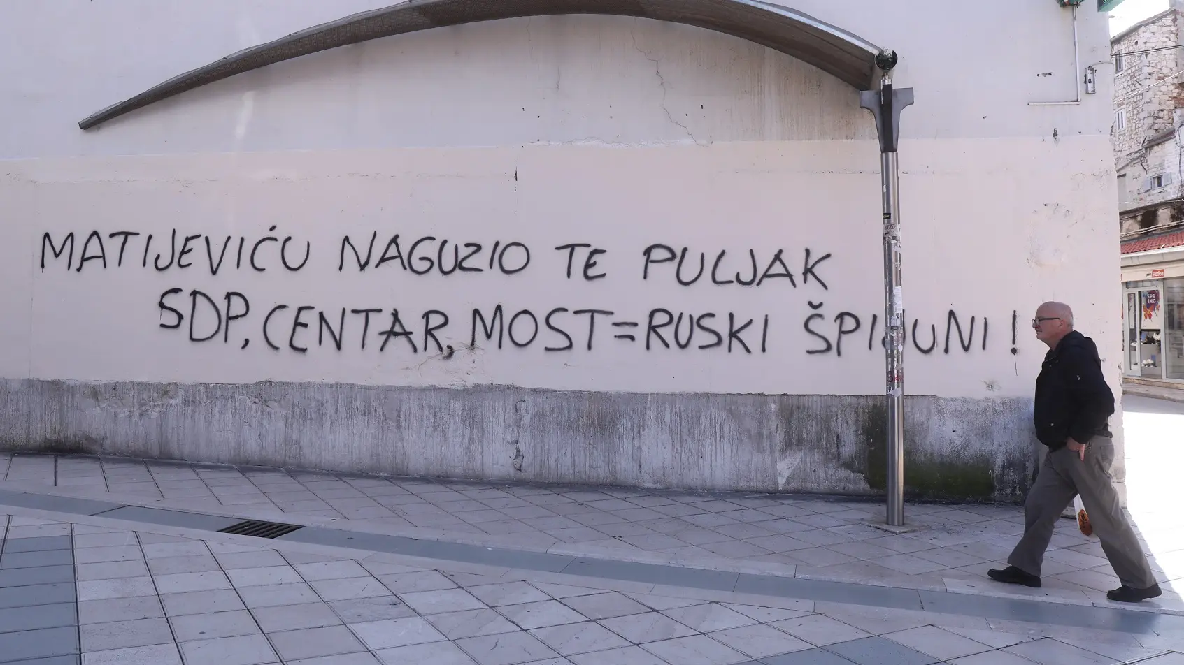 uvredljivi grafiti u splitu, ivica puljak, 12 mart 2024 - Ivo Cagalj PIXSELL-65f0134078c67.webp