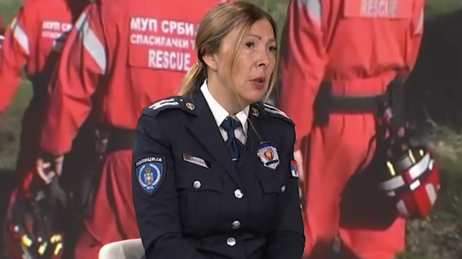 major policije bojana otović pjanović - foto Printscreen RTS-660bb85e5dd3b.webp