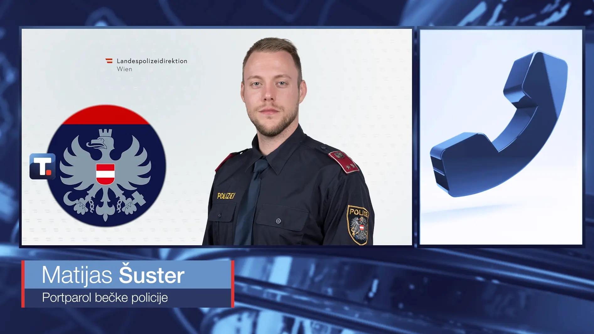 matijas šuster, PR portparol bečke policije - 3 april 2024 - foto Tanjug Tanjug video-660d6cf3940fa.webp