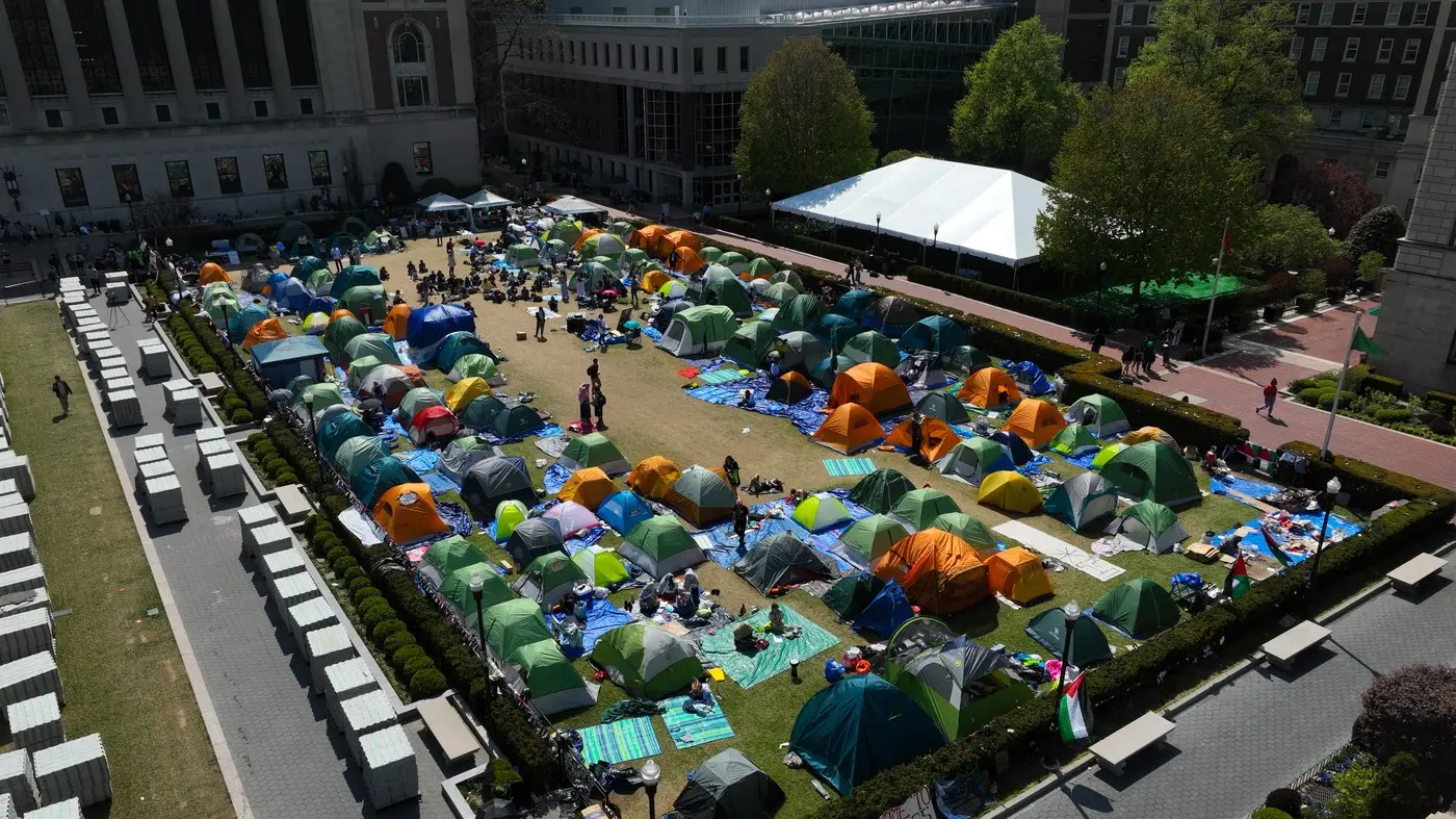 protest studenata zbog rata u gazi, Univerzitet Kolumbija, njujork - 29 april 2024 -  profimedia-662fcaaba1d5a.webp