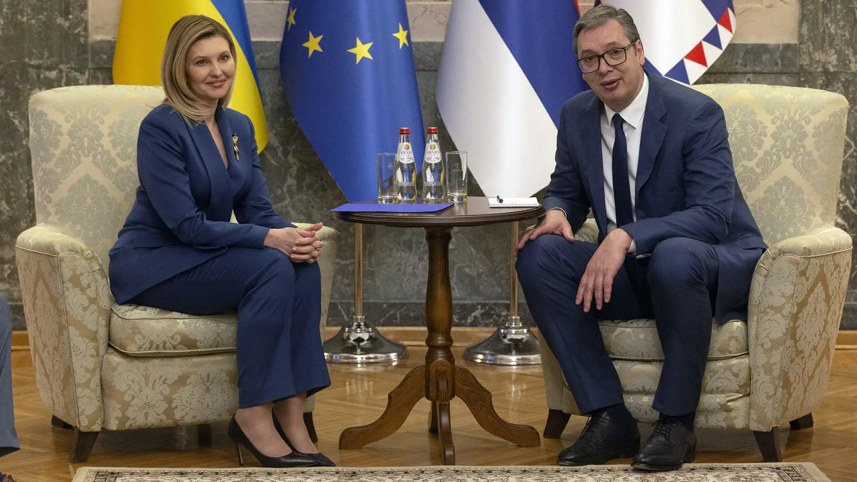 olena zelenska, aleksandar vučić - 13 maj 2024 - AP Photo Marko Drobnjakovic Tanjug-66423aa802d4d.webp