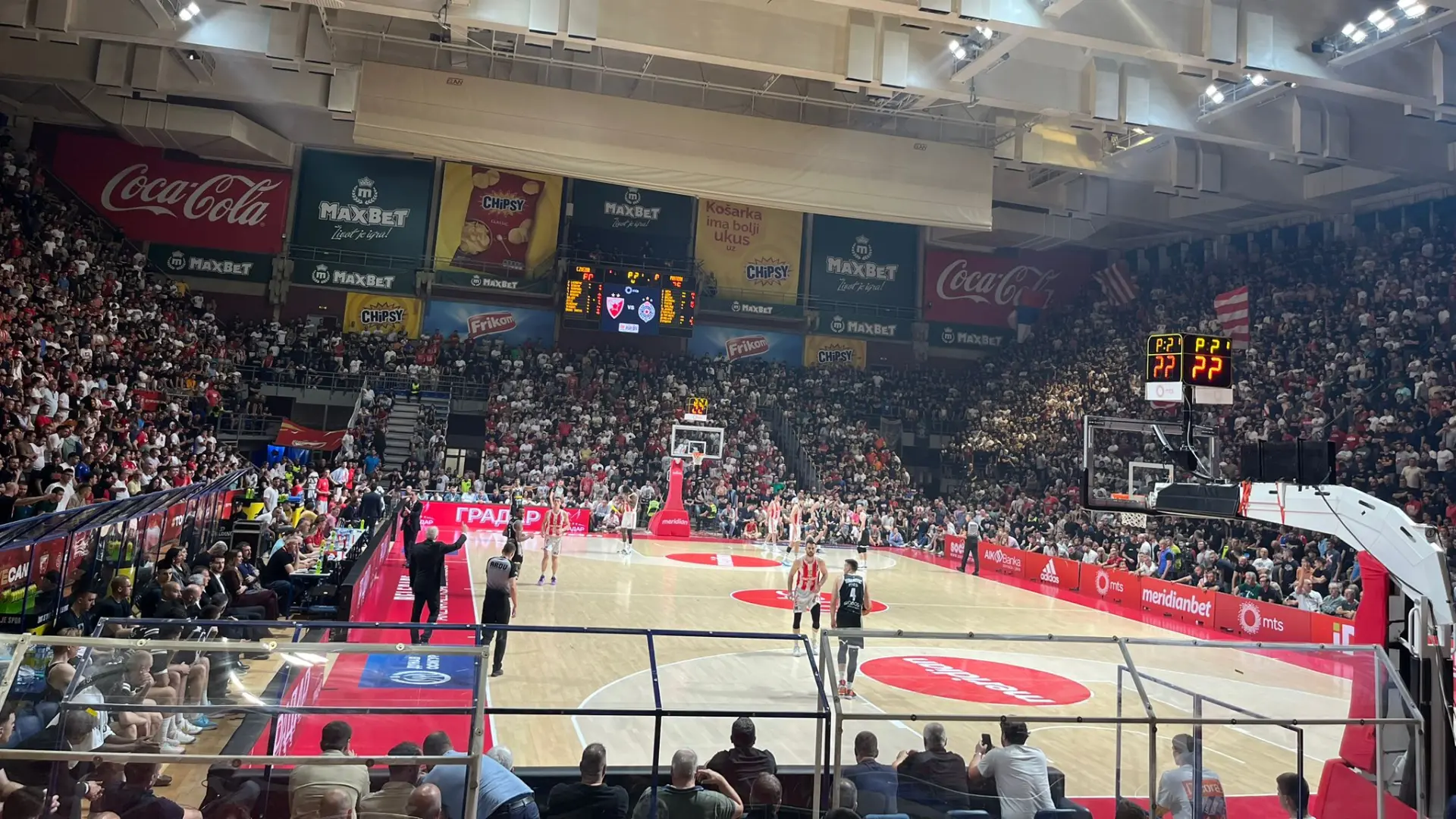 kk crvena zvezda, kk partizan, prvi meč finala kls - 3 jun 2024 - foto UNA-665e253a9b402.webp