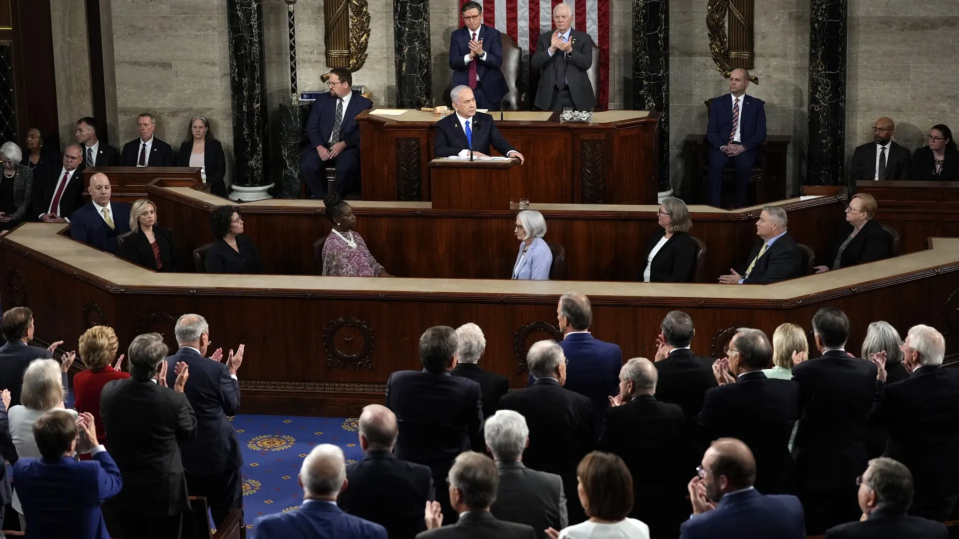 benjamin netanijahu pred oba doma američkog kongresa, kongres senat sad - 24 jul 2024 - foto AP Photo Julia Nikhinson Tanjug (2)-66a15e9c5082d.webp