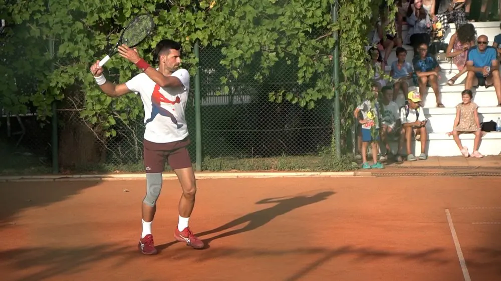 novak đoković na slovenskoj plaži, završni trenining pred put u pariz na OI - 22 jul 2024 - TANJUG MEDIABIRO-669eb39ed4e96.webp