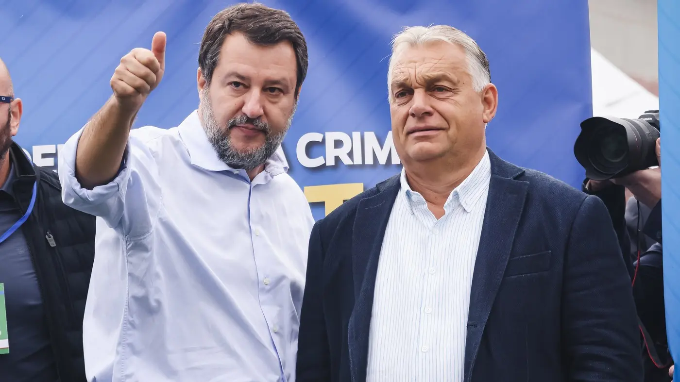 mateo salvini, viktor orban u pontidi, 6 okt 2024 - profimedia-0917354314-670385116aa4c.webp