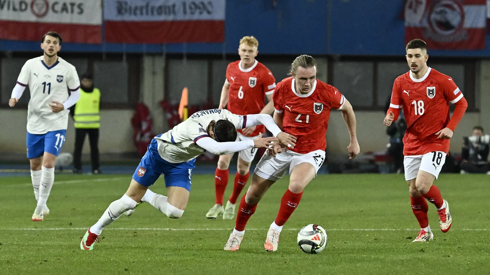 fudbalska reprezentacija austrije srbije, austrija, srbija, liga nacija - 20 mart 2025 - Reuters-67dc7b16de206.webp