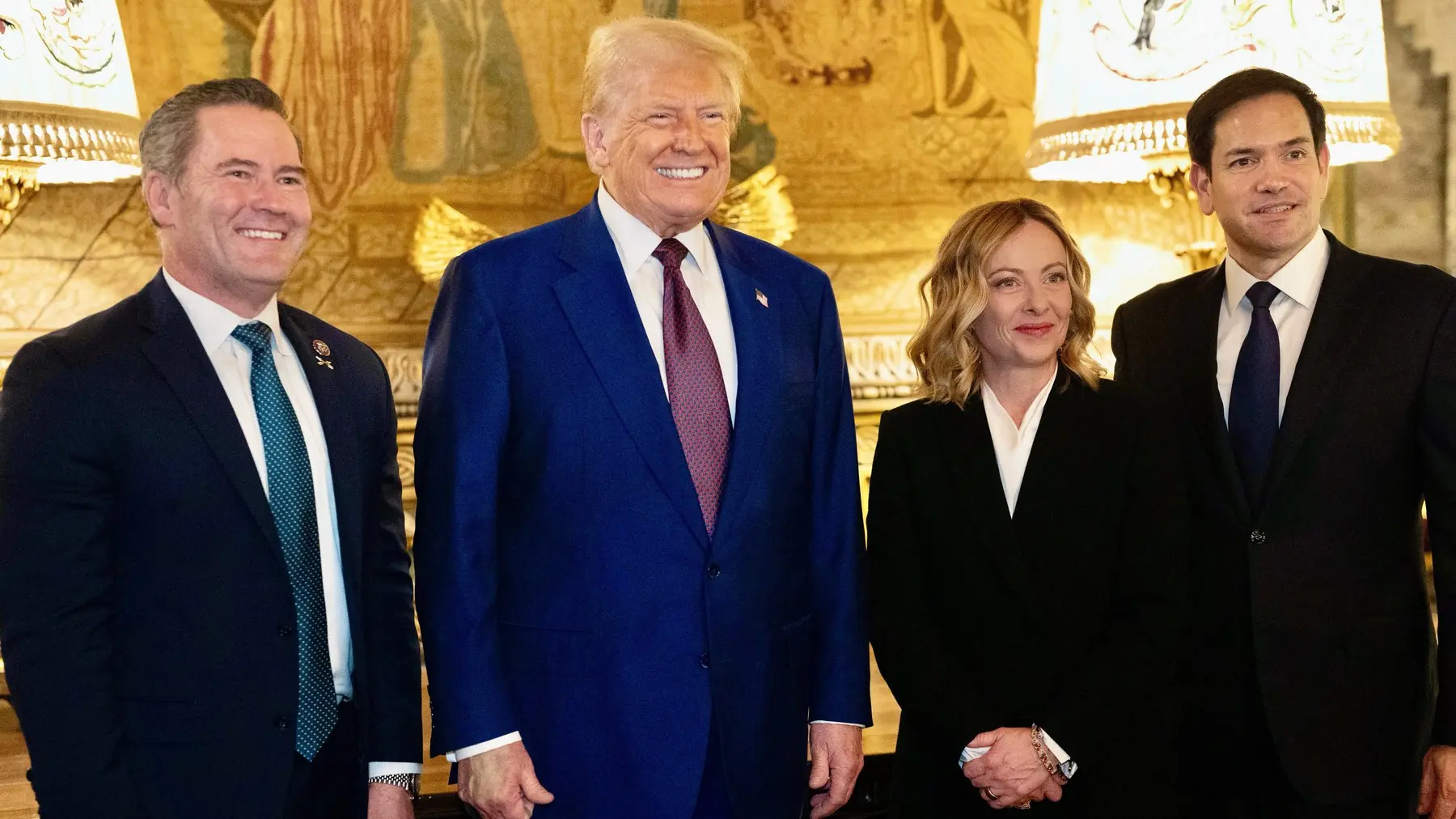 Majk Volc, Donald Tramp, Đorđa Meloni, Marko Rubio - Filippo ATTILI  AFP  Profimedia-6813cdb995d35.webp