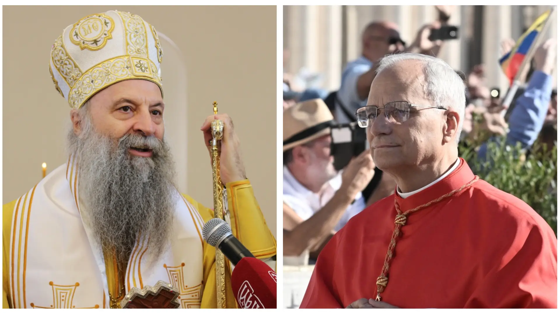 patrijarh porfirije, kardinal robert frensis prevost - novi papa Lav XIV - TANJUG ALEKSANDAR NIĆIFOROVIĆ Profimedia-681d10a6eed63.webp