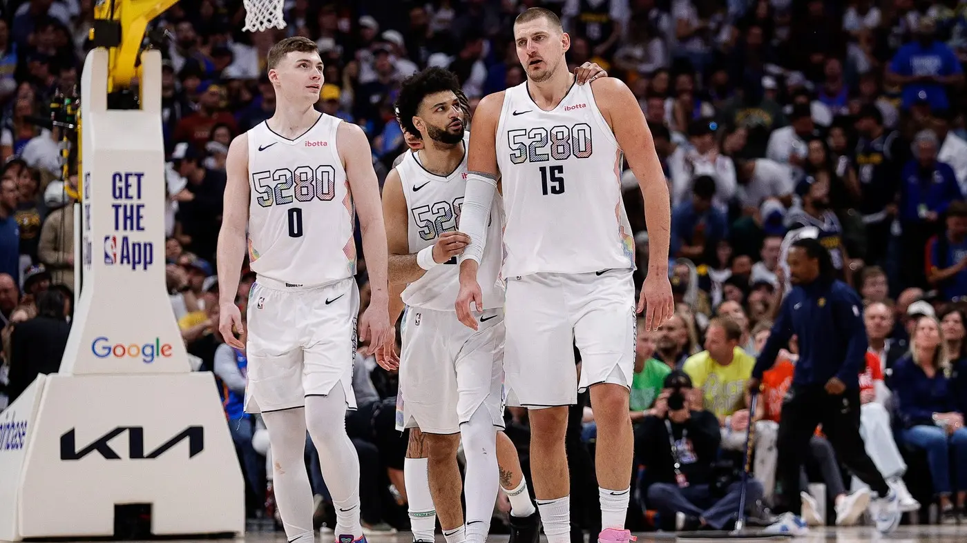 kristijan braun, džamal marej, nikola jokić, denver nagets, 16 maj 2025 - profimedia-0999646373-68515073496dc.webp