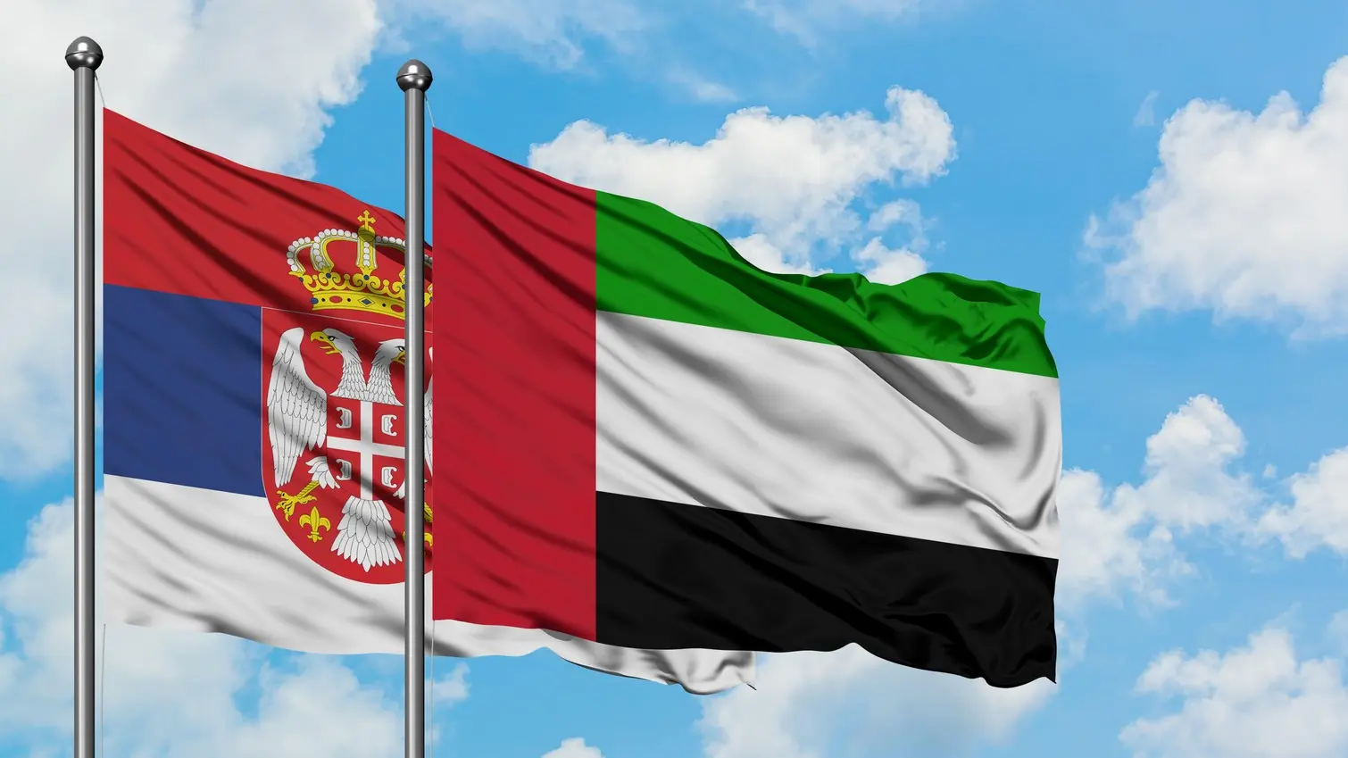 srbija, ujedinjeni arapski emirati, zastave srbije uae, zastava - profimedia-0995854785-683dca2b5b243.webp