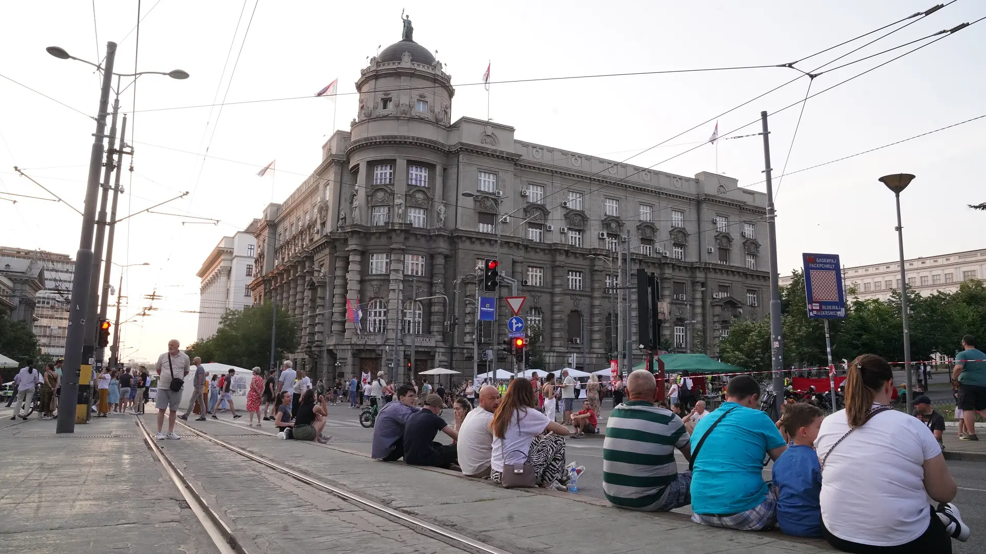 studenti, studentska blokada ispred vlade srbije, pobunjeni univerzitet, fakulteti na raskrsnici, 13 jun 2025 - TANJUG MILOŠ MILIVOJEVIĆ-684d08c601558.webp