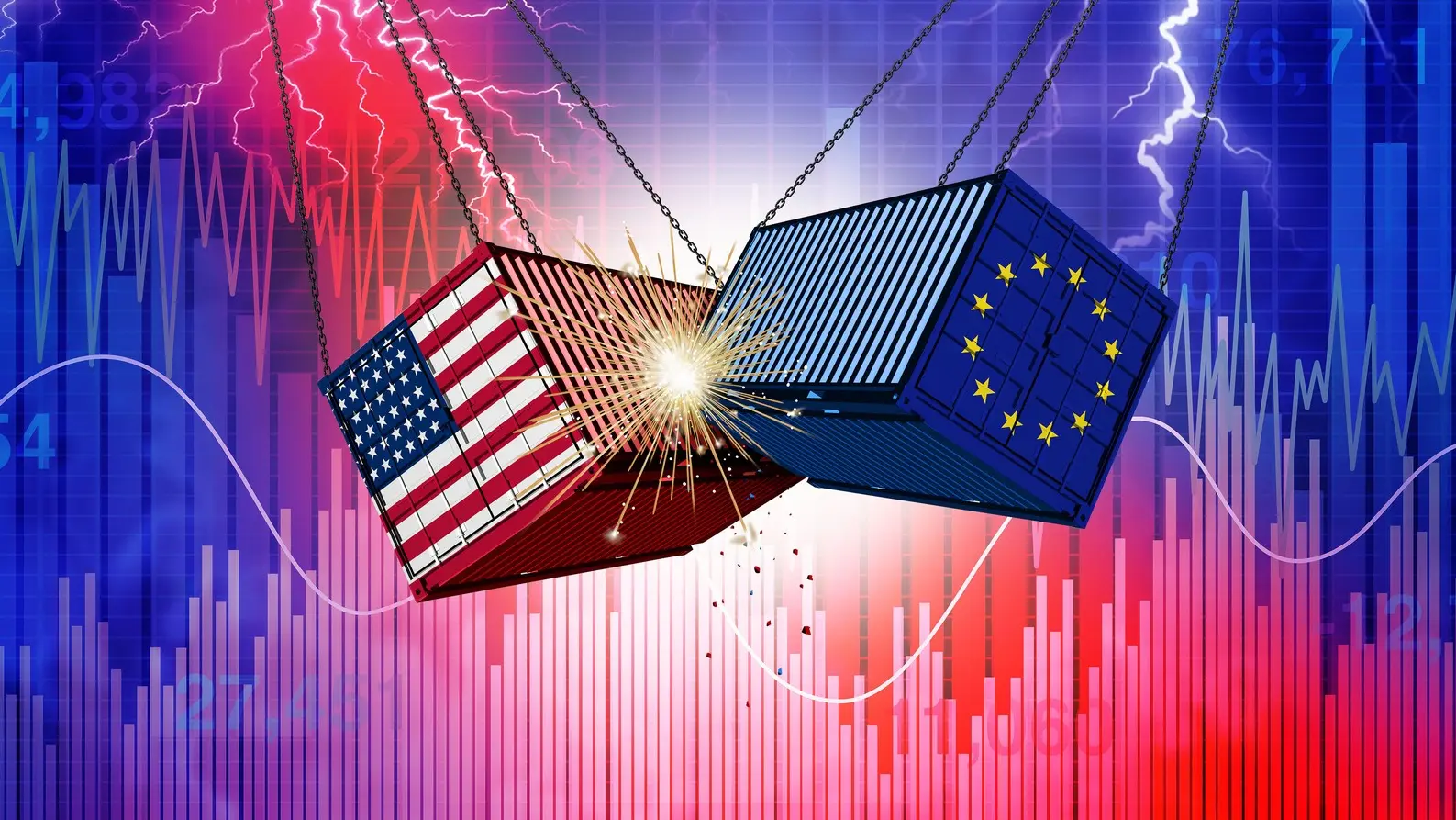 američka evropska ekonomija, kontejneri sa robom, trgovinski rat eu evrope i sad amerike, carine, tarife, carina, tarifa -  profimedia-0975625298-687d3f8eae86c.webp