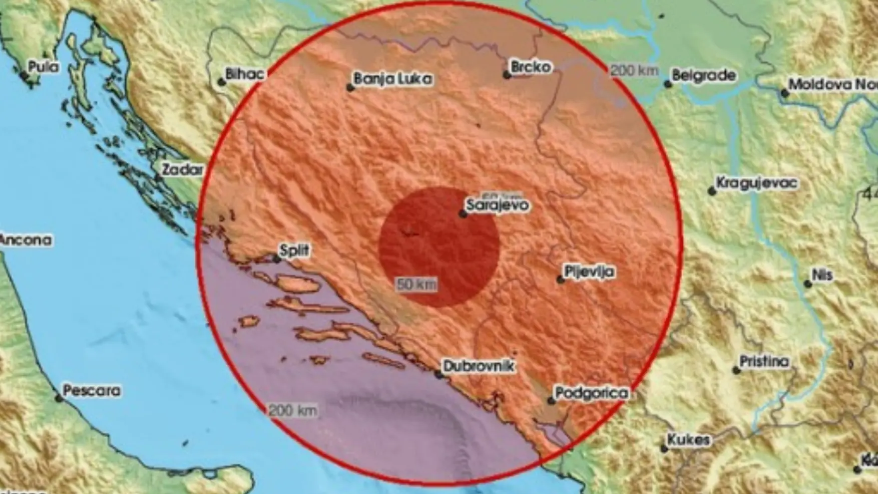 zemljotres bih 26.8.2025. screenshot x@emsc-68adaea5a3651.webp