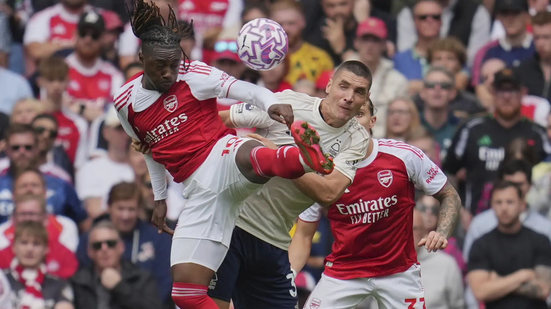 fk arsenal notingem forest, nikola milenković - 13 sept 2025 - AP Photo Kin Cheung-68c5872ec6ea2.webp