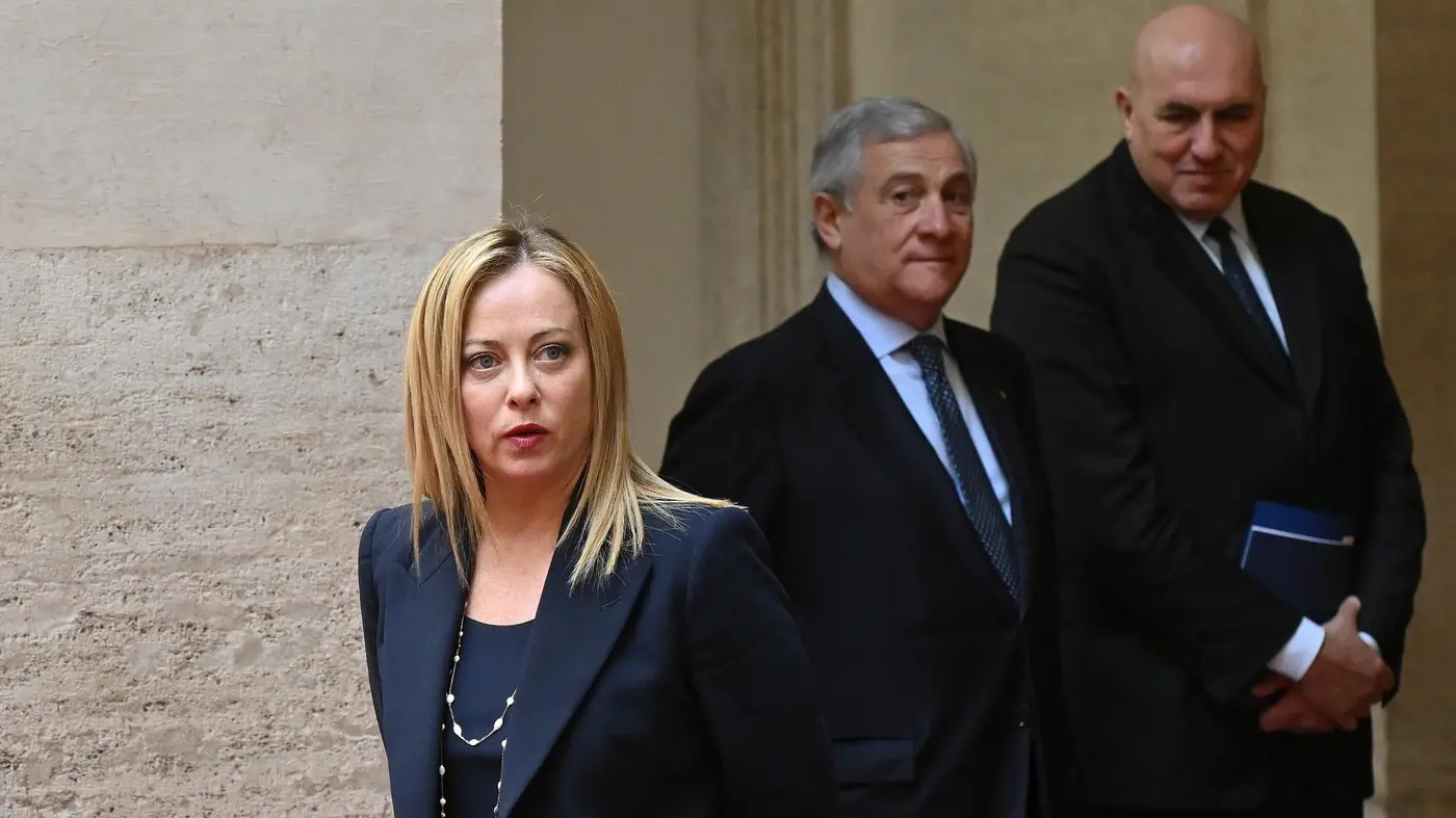 đorđa meloni, antonio tajani, gvido krozeto, 5 dec 2022 - profimedia-0742407294-68e55cb0a5e67.webp