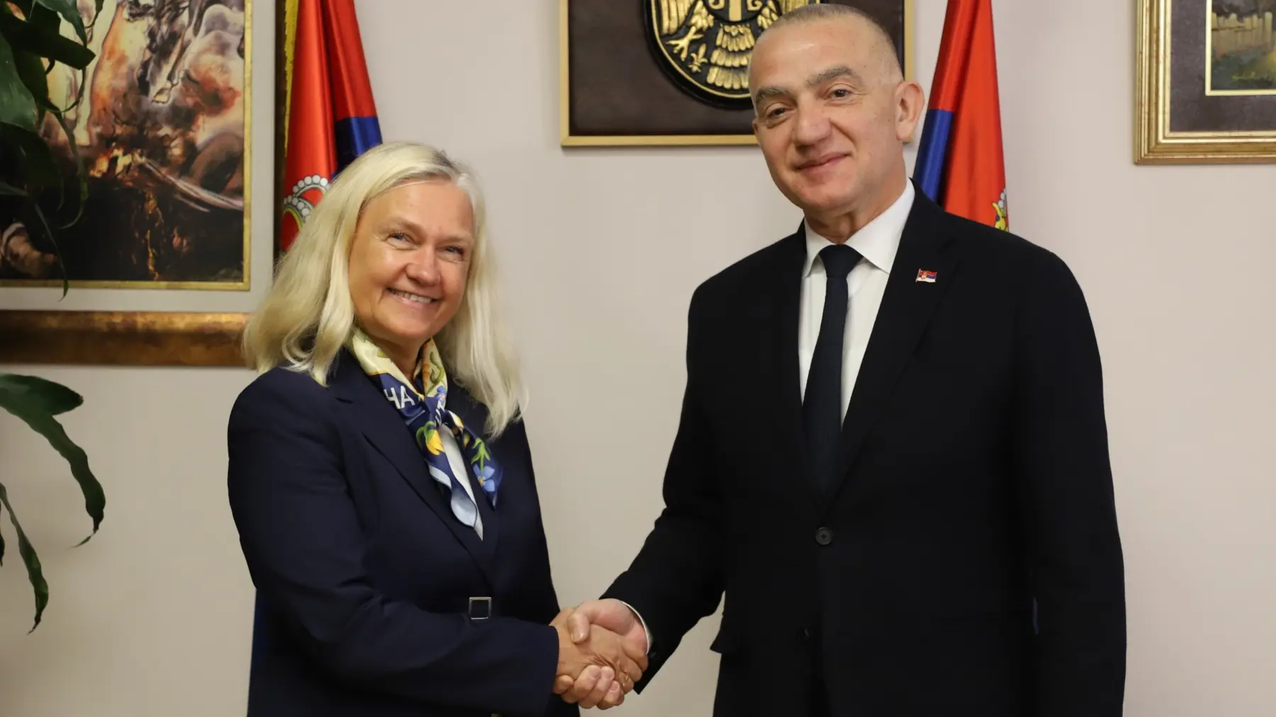 KRISTIN MELSOM, NENAD VUJIĆ, 2 okt 2025 - Tanjug Ministarstvo pravde-68de8395554b2.webp