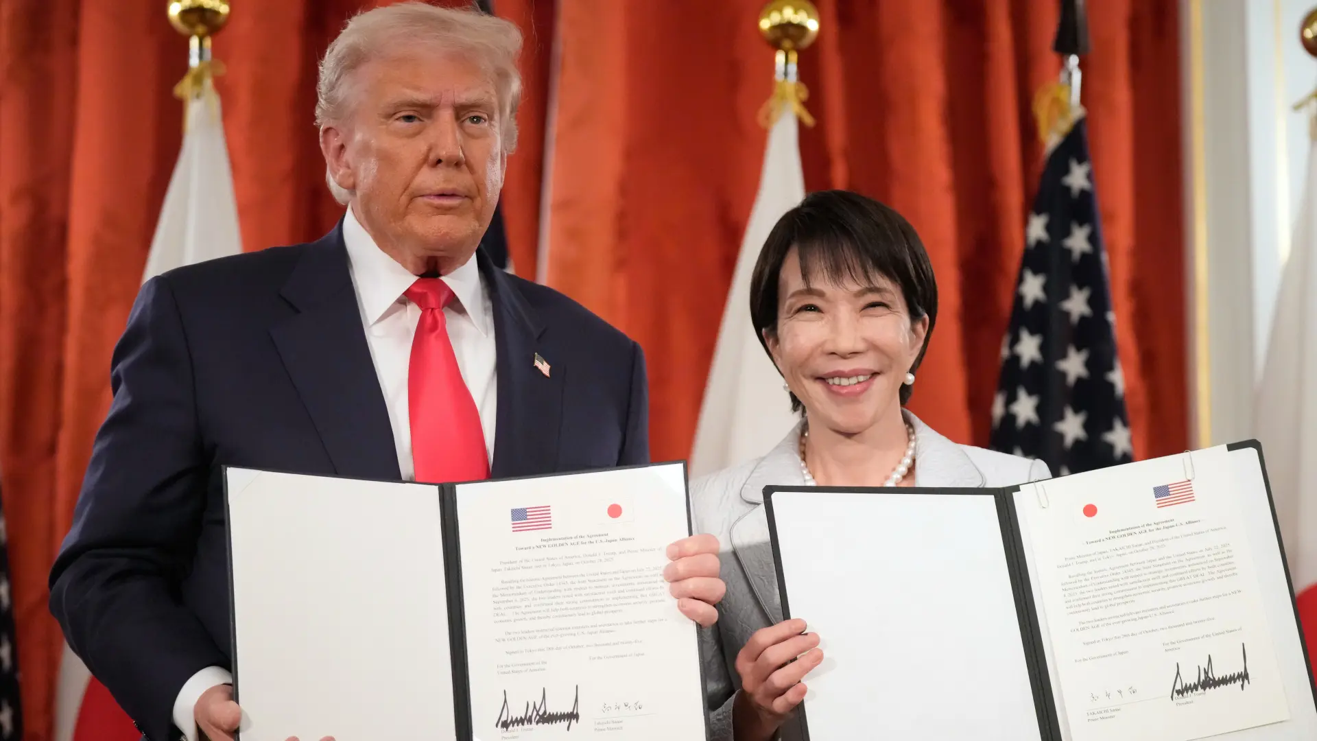 sanae takaiči donald tramp japan sporazum o retkim metalima AP PhotoMark Schiefelbein tanjug-6900774b4d8d7.webp