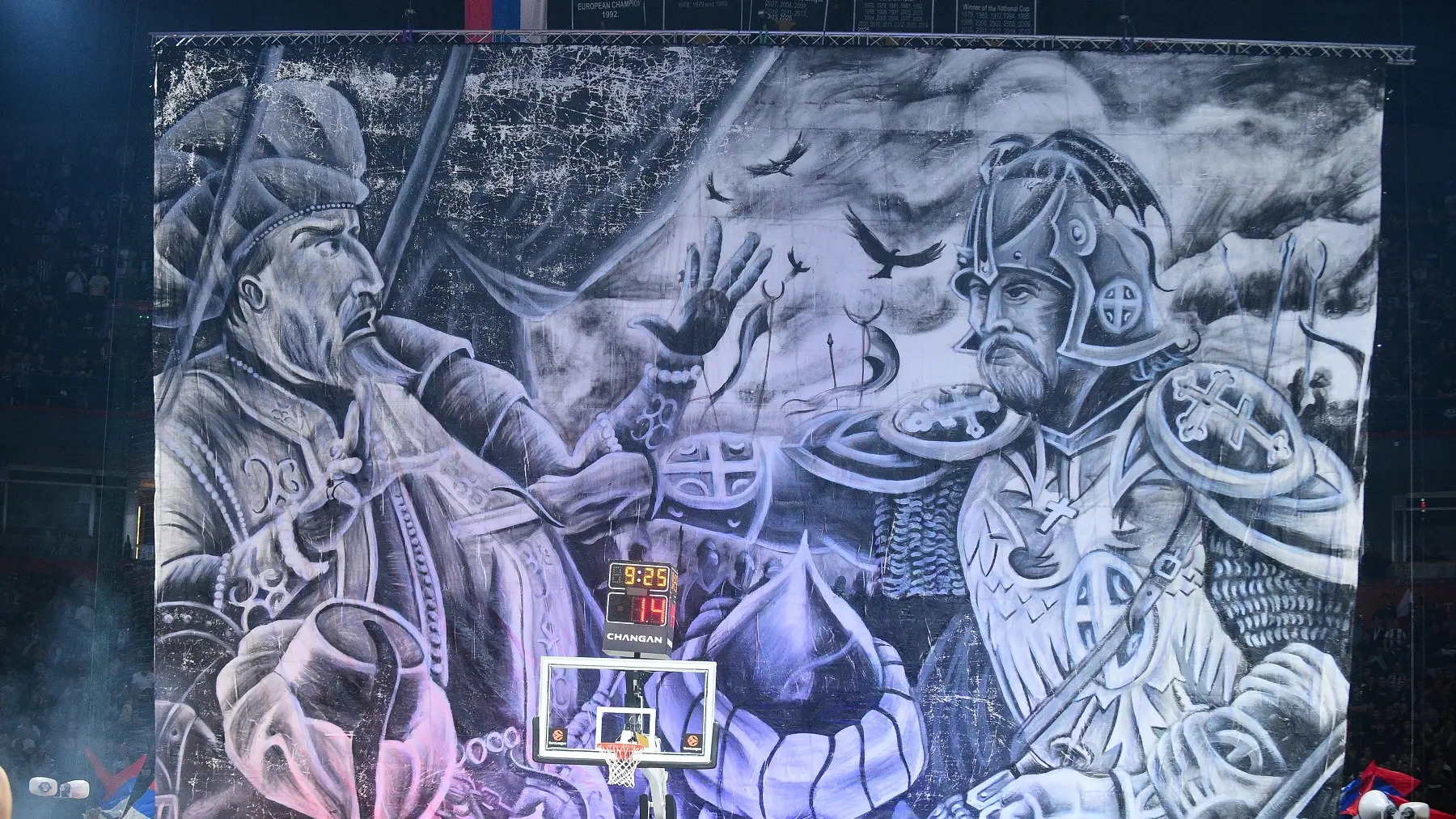 kk partizan, košarkaši partizana, miloš obilić ubija sultana murata, sultan murat - Dusan Milenkovic ATAImages 21, novembar 2025 (1)-69296bb05e6a5.webp