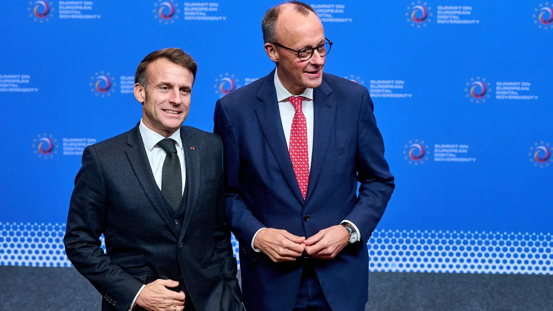 Fridrih Merc i Emanuel Makron profimedia-1053315140-6934965fb2e32.webp