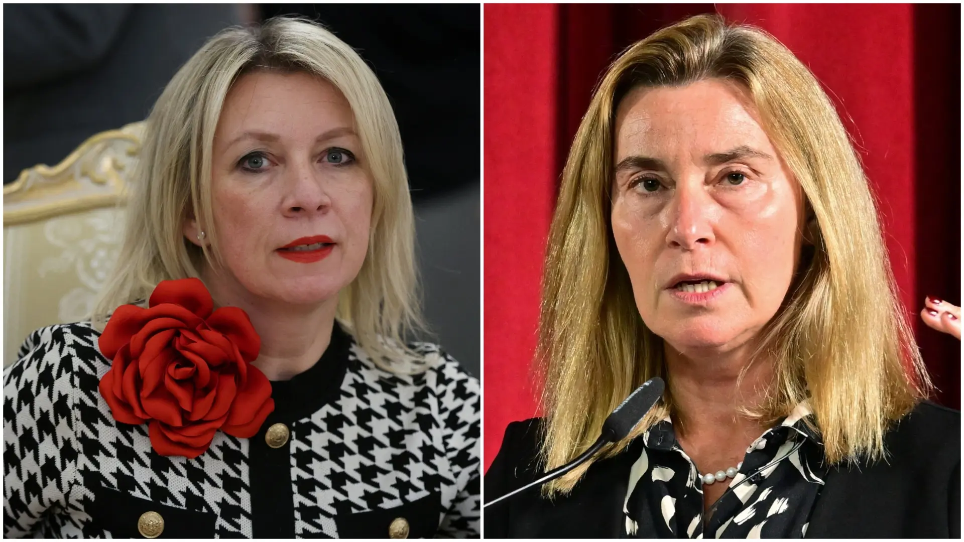 Marija Zaharova, Federika Mogerini, Reuters, Profimedia-692eeb9d6ec42.webp