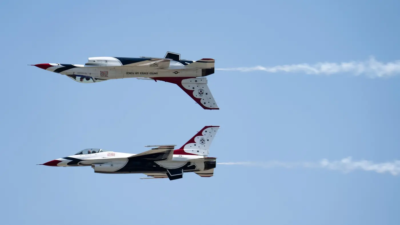 akrobatska eskadrila tanderberds, thunderbirds, f-16 fajting falkon, fighting falcon - 10 maj 2025 - profimedia-1001579648-69317b748ae02.webp