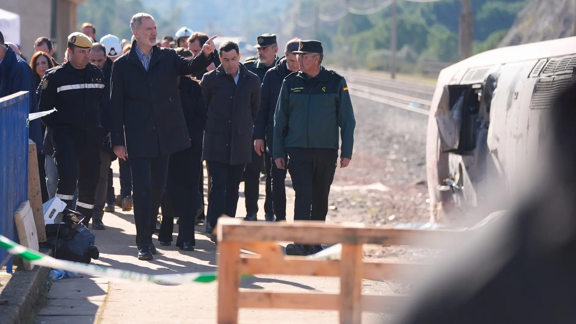 kralj felipe vi i kraljica leticija na mestu železničke nesreće, železnička nesreća u španiji - 20 jan 2026 - Joaquin Corchero Europa Press via AP - AP26020486094654 (1)-696f99ed1009a.webp