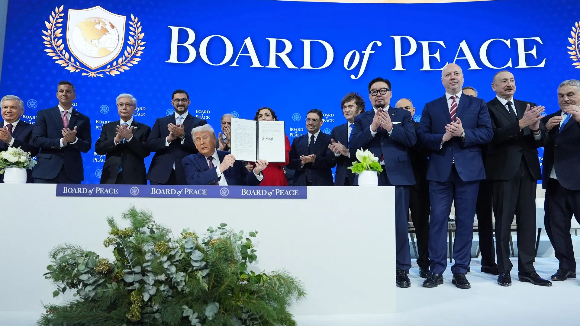 odbor za mir za gazu, davos, svetski ekonomski forum u davosu - 22 jan 2026 - AP Photo Evan Vucci - AP26022389261030-6972017583635.webp