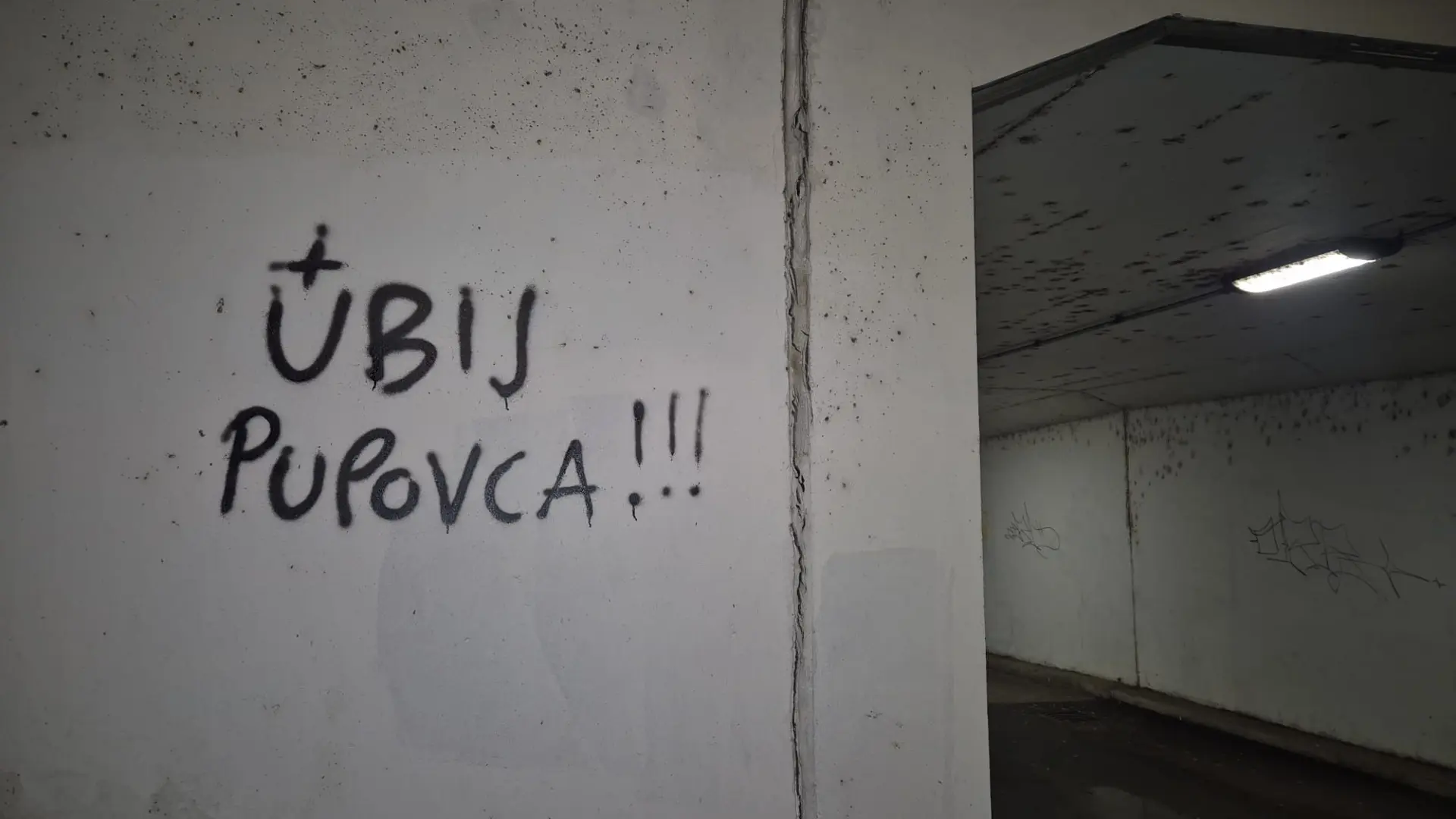 pretnje miloradu pupovcu i ustaški grafiti u zagrebu, zagreb, ustaše, ustaštvo - 31 jan 2026 - TANJUG SNV (1)-697df3aadc2a0.webp