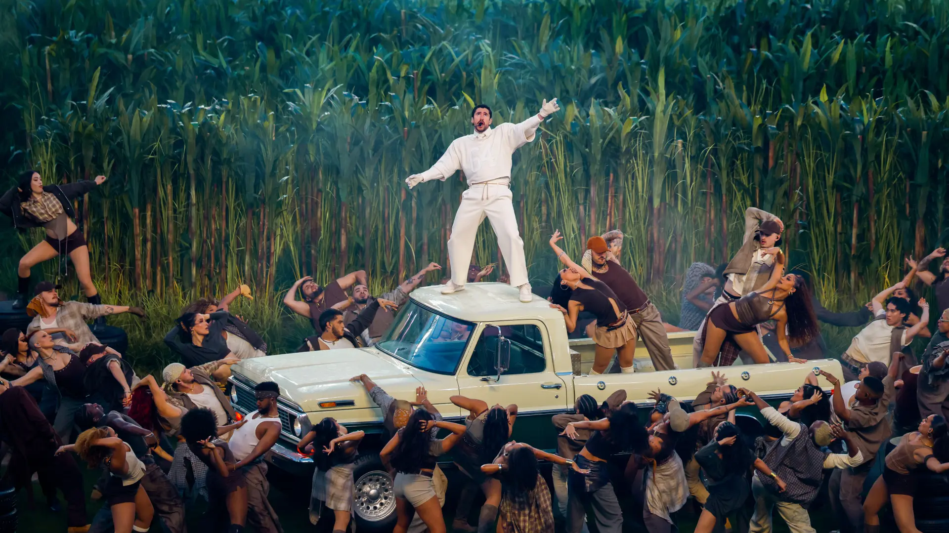 Santiago MejiaSan Francisco Chronicle via AP Bad Bunny Superboul superbowl bed bani-6989a3315a58e.webp