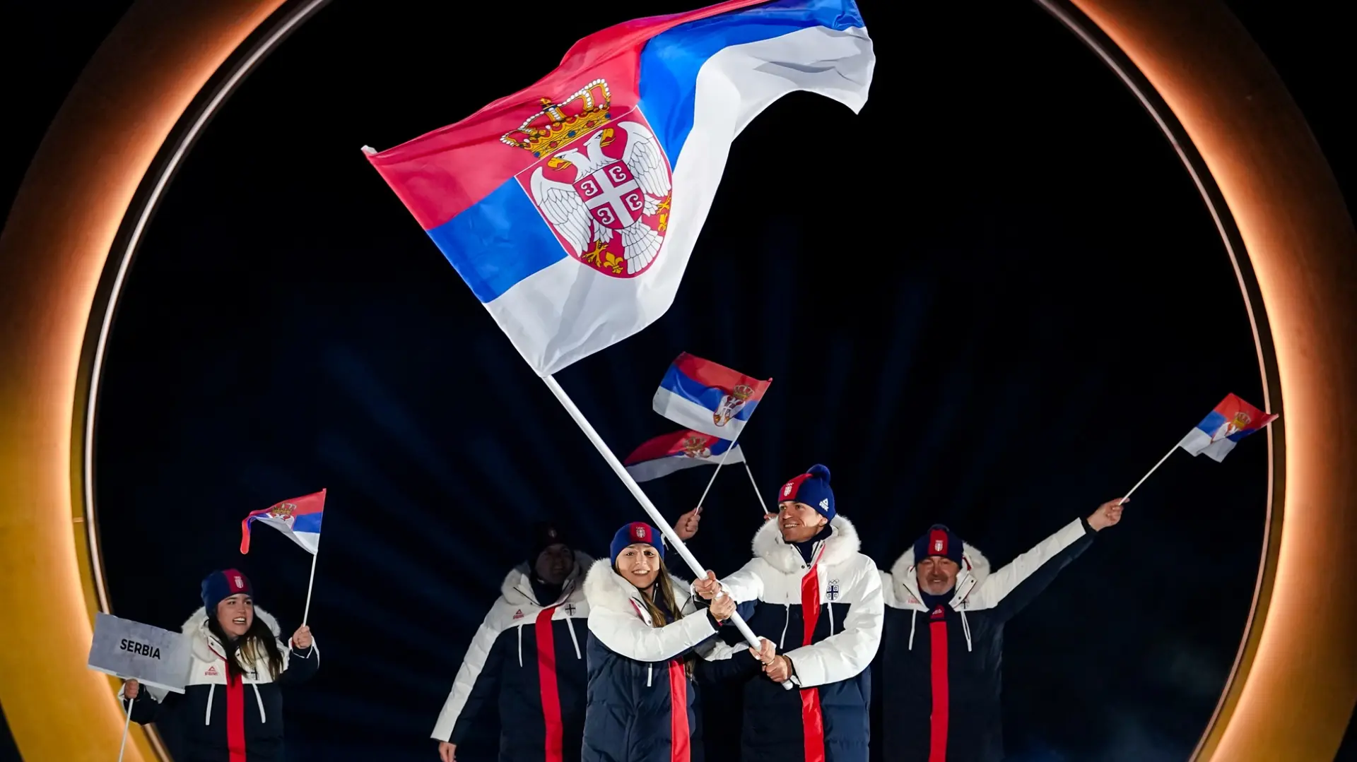 otvaranje zimskih olimpijskih igara 2026 - ZOI 2026, srpska reprezentacija srbije na zimskim olimpijskim igrama 2026 - 6 feb 2026 - Tanjug AP Photo Matthias Schrader-69865bb9efb00.webp