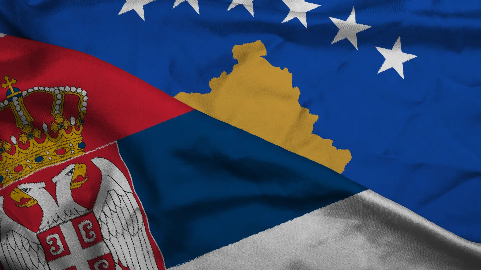 shutterstock, zastava Kosova i Srbije-69943648a6089.webp