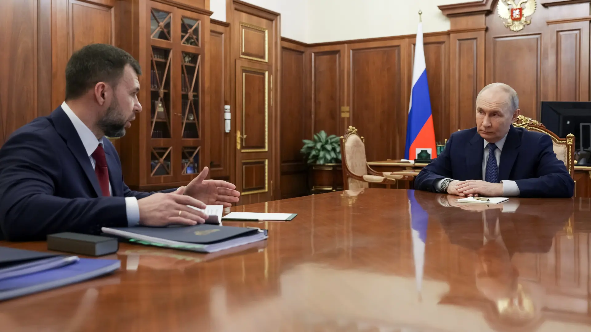 AP, Vladimir Putin i lider Donjecke Narodne Republike Denis Pušilin-69b01942c8ca4.webp