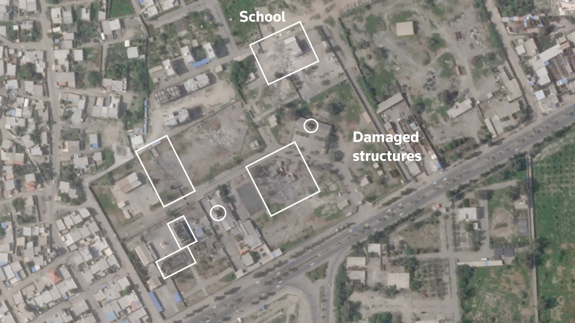 satelitski snimak SAD napad Teheran Manib škola baza (2)-69ae895306fbd.webp