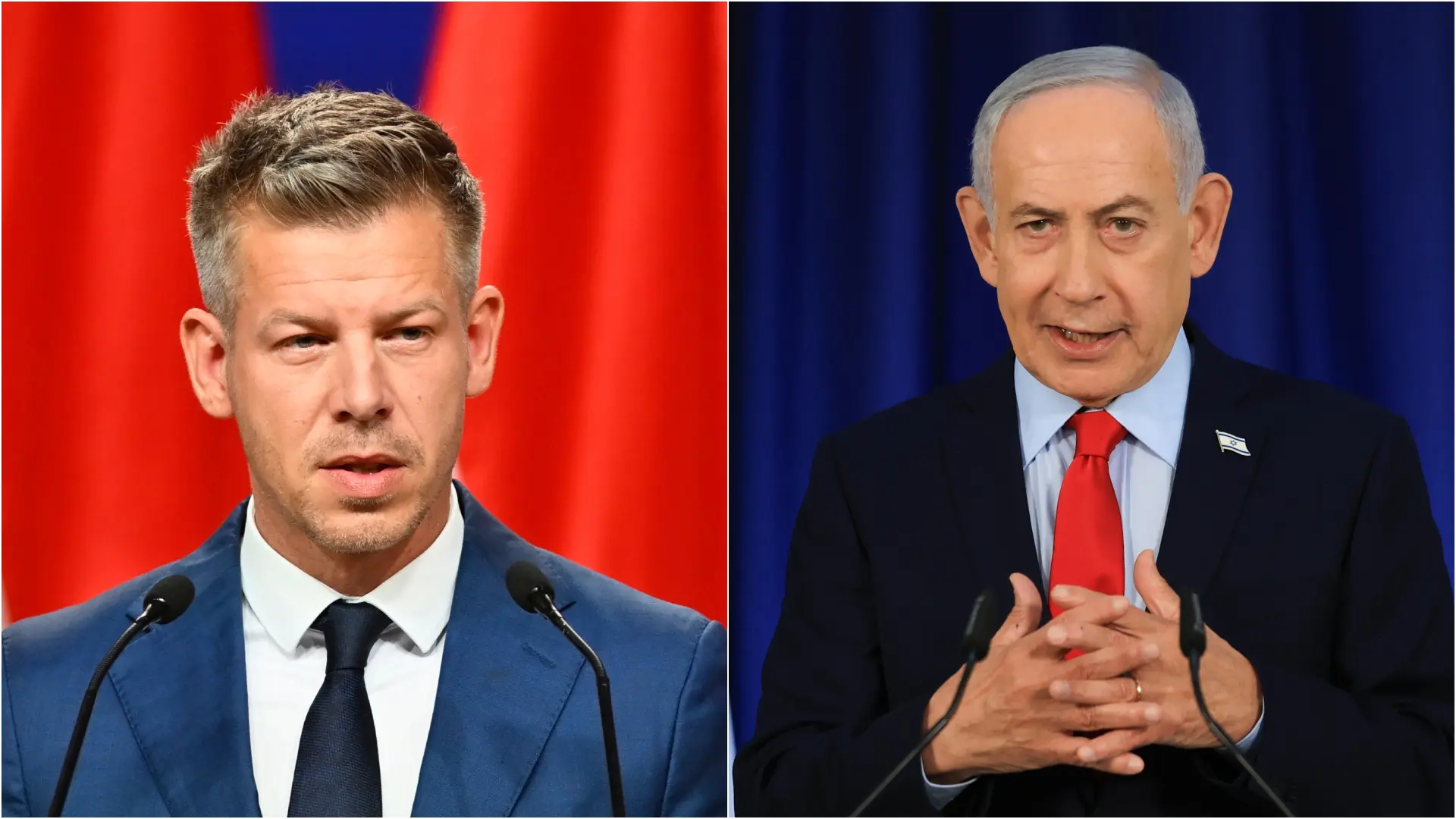 Benjamin Netanjahu i Peter Mađar Tanjug Ronen Zvulun, Pool Photo via AP Tanjug AP Photo Denes Erdos-69dfab2080118.webp