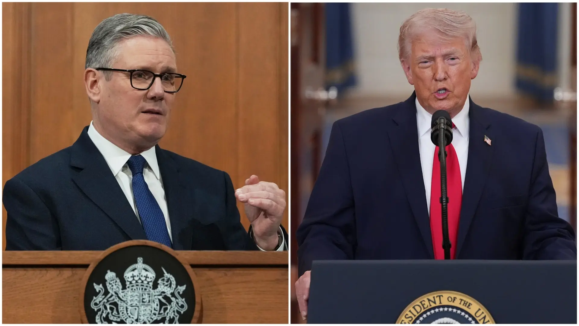 Kir Stramer, Donald Tramp-69cfafa46eeb7.webp