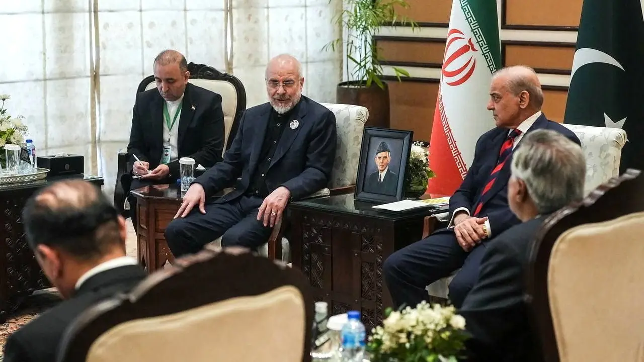 pregovori u islamabadu Office of the Iranian Parliament SpeakerWANA (West Asia News Agency)Handout via REUTERS-69da7d2438835.webp