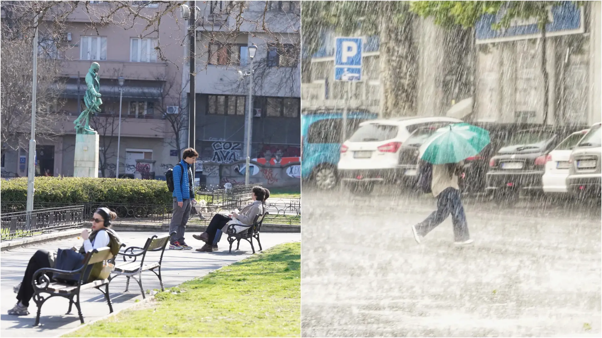 vreme vremenska ljudi beograd kiša pljusak mart proleće Tanjug Vladimir Šporčić Miloš Milivojević-69e77432498bd.webp