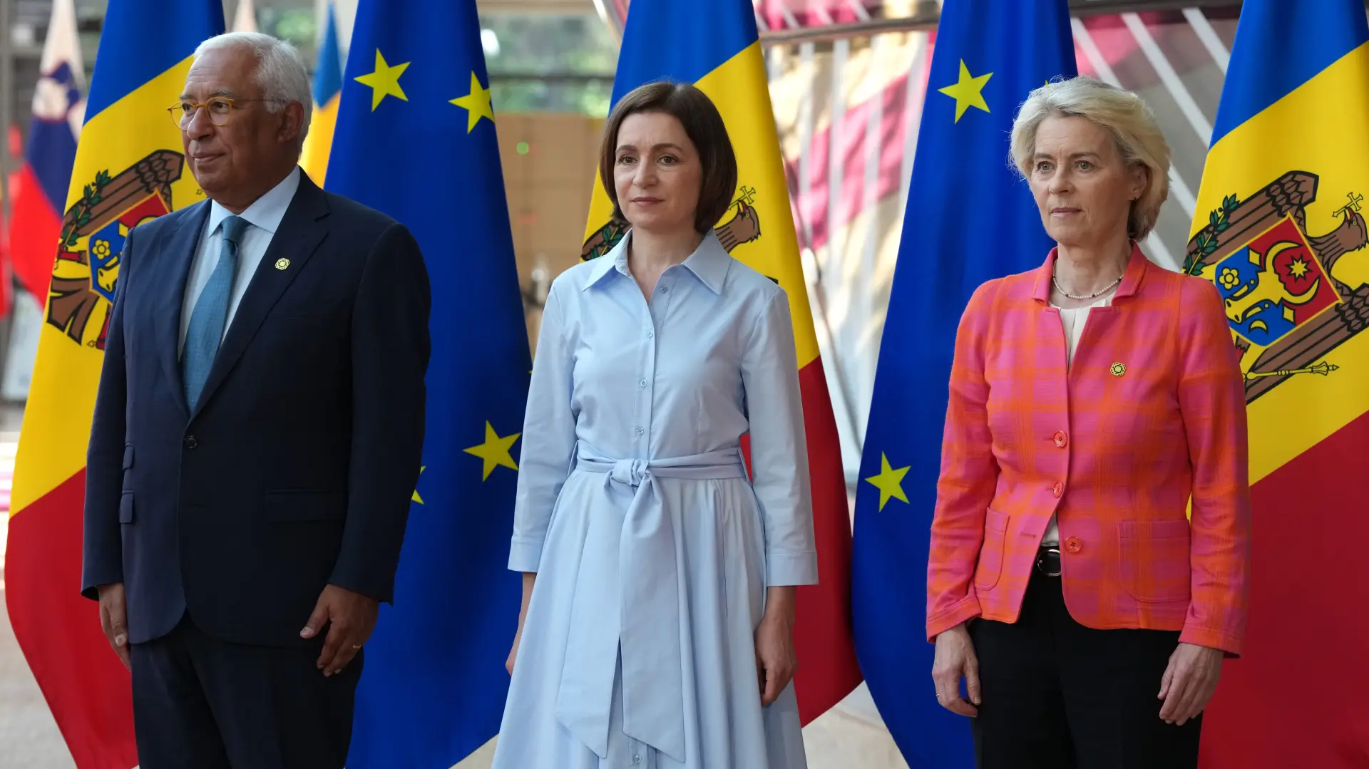 Ursula fon der Lajen Maja Sandu Košta Moldavija Evropska unija Tanjug AP Photo Virginia Mayo-6a393c71873f4.webp