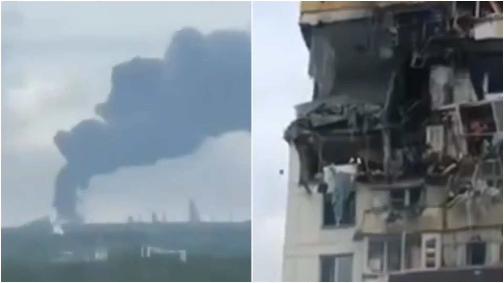 ukrajinski napad Tatarstan dronovi eksplozija dim Rusija x @WarFlash_2630 Printscreen-6a2ba95c657bb.webp