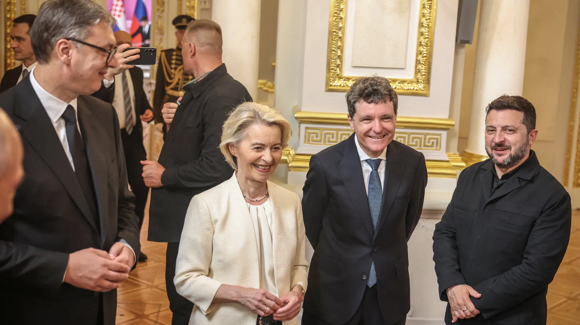 aleksandar vučić,ursula fon der lajen,nikušor dan i volodimir zelenskiREUTERSAlina Smutko-6a57c1221d364.webp