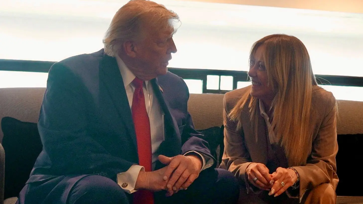 donald tramp i đorđa meloniItalian Prime MinistryHandout via REUTERS-6a4d0630a018b.webp