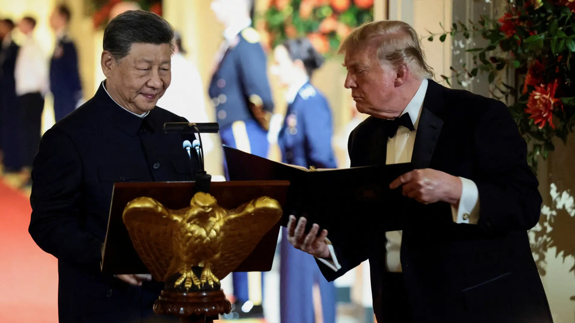 Donald Tramp Si Đinping REUTERS Evelyn Hockstein-6ab610881d322.webp