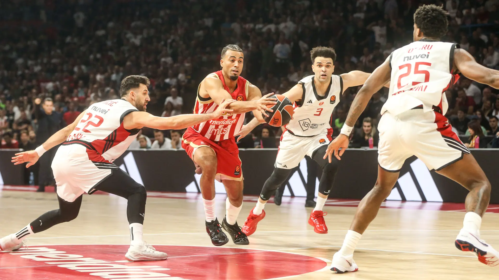 KK Crvena zvezda protiv KK Hapoel Tel Aviv u Evroligi