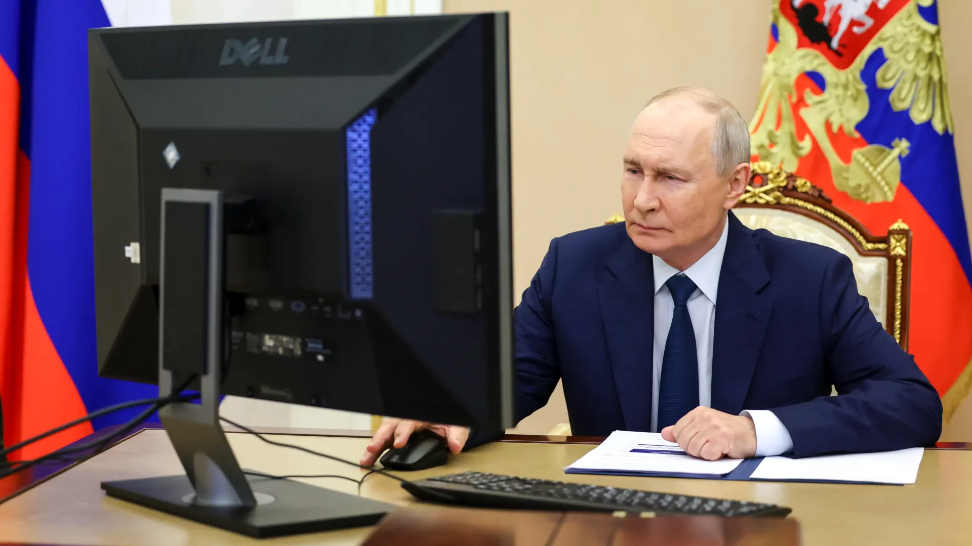 Vladimir Putin glasanje Tanjug Vyacheslav ProkofyevSputnik, Kremlin Pool Photo via AP-6aae6c1580dee.webp